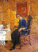 Carl Larsson solglimt painting